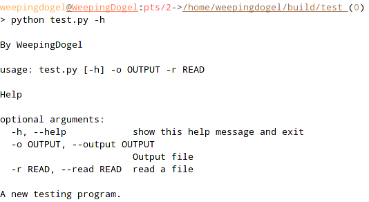 Using ArgParse in Python learning notes allows Python programs to add options on the command line... /img/2021-05-16-18-25-46屏幕截图.png